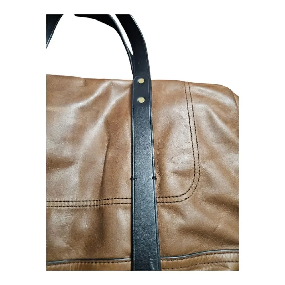 BANANA REPUBLIC‎ Brown Leather Briefcase Messenger Bag